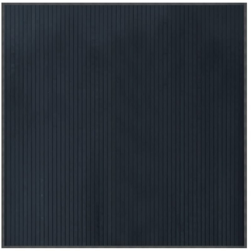 Vidaxl - Tapis carré gris 100x100 cm bambou