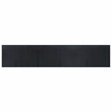 Tapis rectangulaire noir 60x300 bambou
