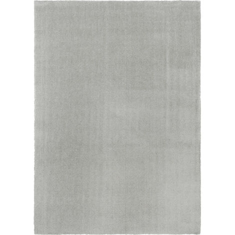 Tapis rectangulaire uni de salon Elegance GRI102