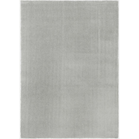 Tapis rectangulaire uni de salon Elegance GRI102