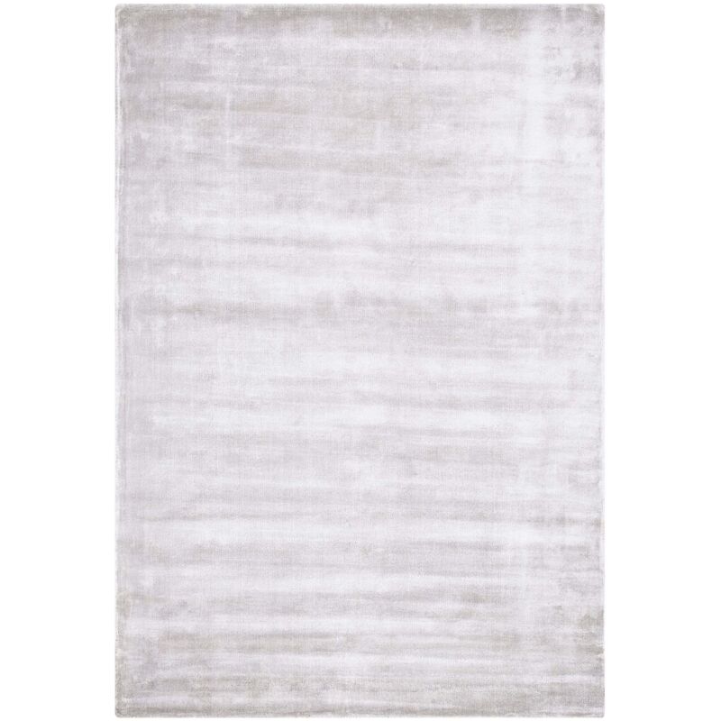 Tapis de Salon et Bureau Moderne en Viscose 140 x 200 cm Gris Clair Gesi II