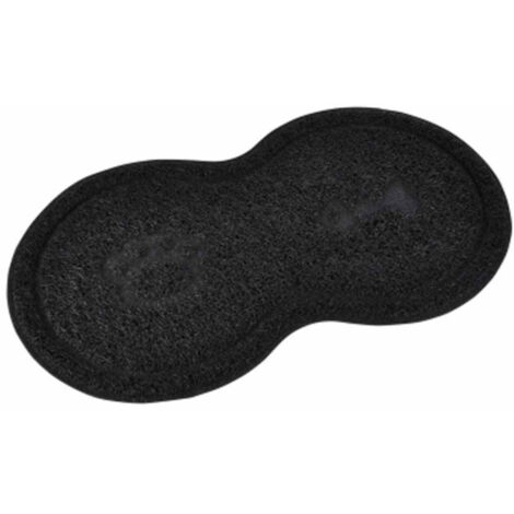 Tapis Repas pour Chien & Chat "Double" 46cm Noir