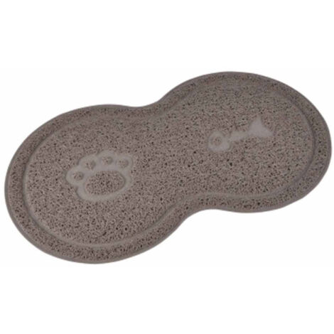 Tapis Repas pour Chien & Chat "Double" 46cm Taupe
