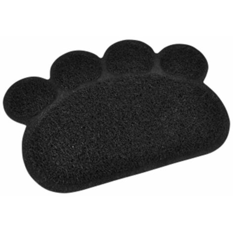 Tapis Repas pour Chien & Chat "Pattes" 40cm Noir