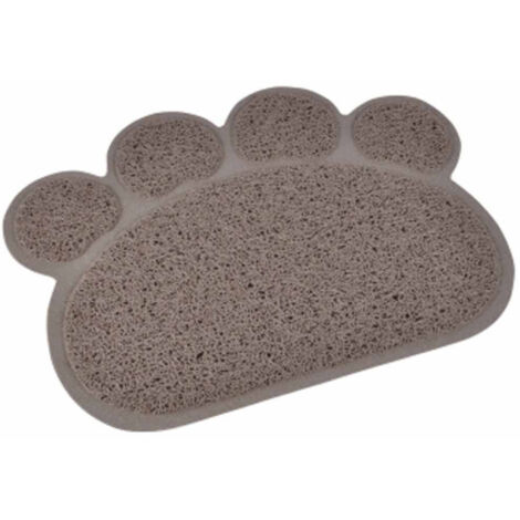 Tapis Repas pour Chien & Chat "Pattes" 40cm Taupe