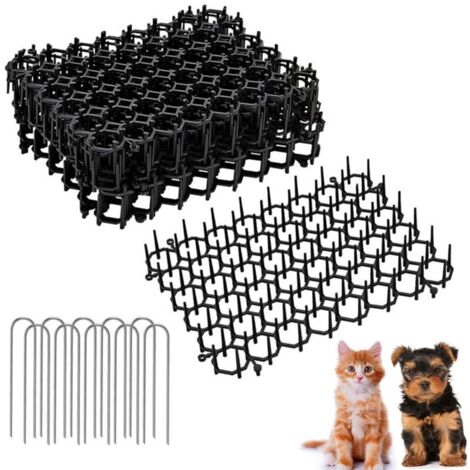 Tapis Répulsif Chat - 6 pièces, Tapis Répulsif Chat Anti-Morsure + 10 Ancrages - Pour Protection Zone