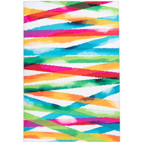 Tapis Rétro à Poils Courts "Galaxy V" Multicolore 80 x 150 cm