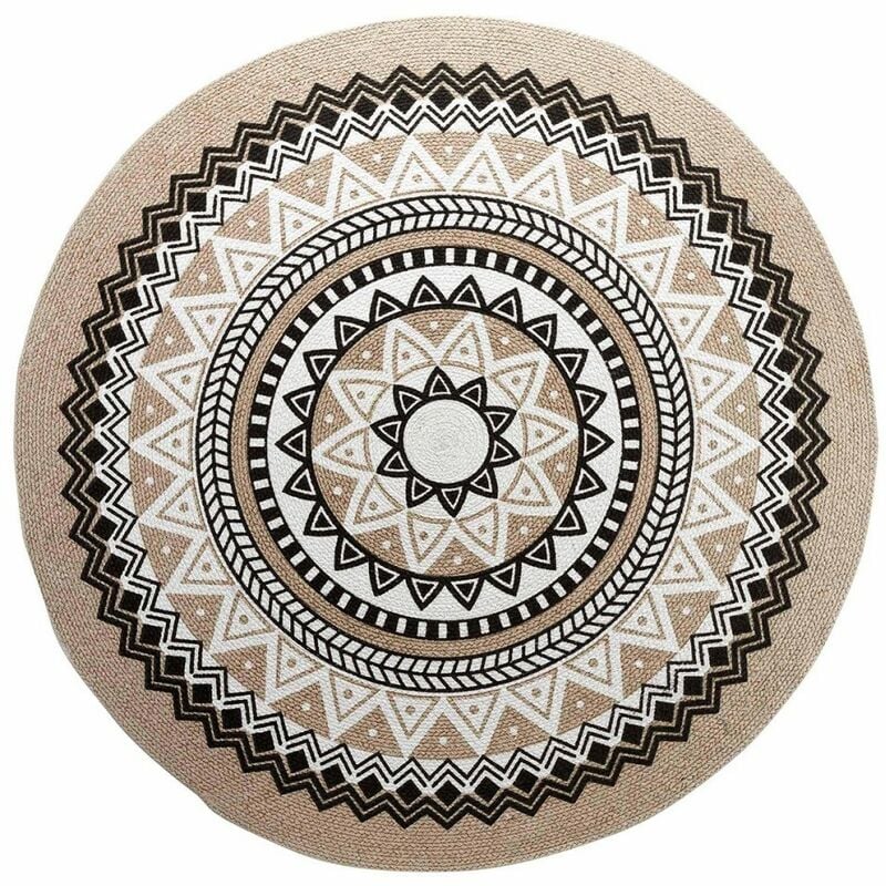 Tapis rond 120 cm Yaba coton