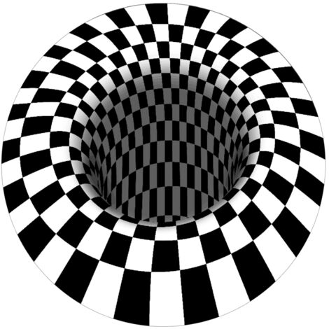 Tapis rond 3D à effet vortex, antidérapant, pour salon, salle à manger, chambre ou cuisine.