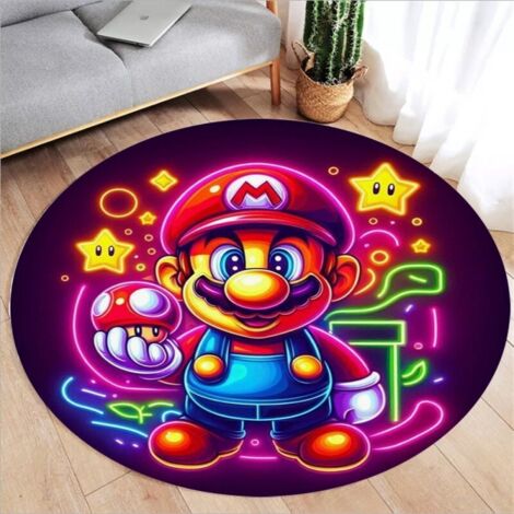 Tapis rond antidérapant pour couloir, cuisine, chambre, canapé, chambre d'enfant, 12 N 60 cm
