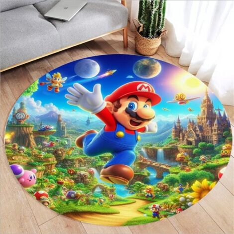 Tapis rond antidérapant pour couloir, cuisine, chambre, canapé, chambre d'enfant (7 x 140 cm).