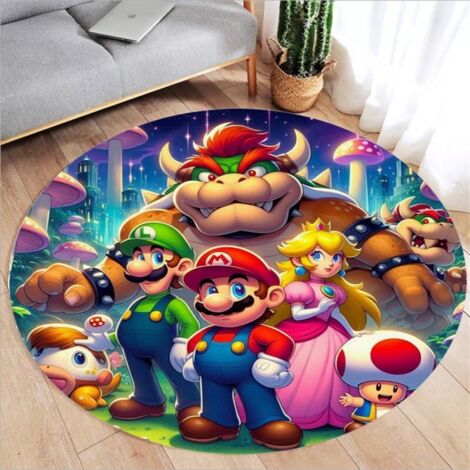 Tapis rond antidérapant pour couloir, cuisine, chambre, canapé, chambre d'enfant, étudiant, B 160 cm