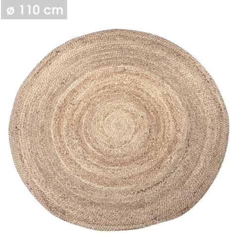 Tapis rond design jute Natural living
