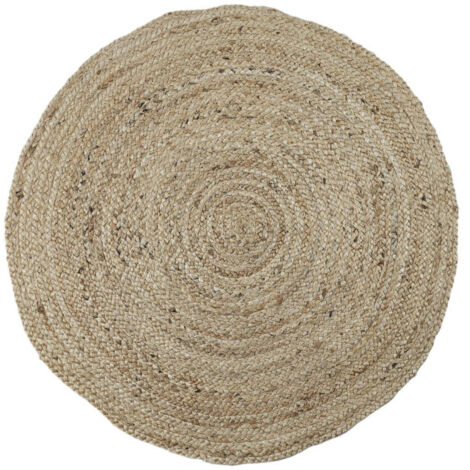 Tapis rond en jute - Beige - D 80 cm - Livraison gratuite