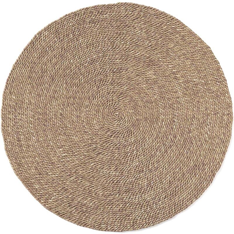 Privatefloor - Tapis rond en jute - Boho Bali - 150 cm - Yuri Naturel