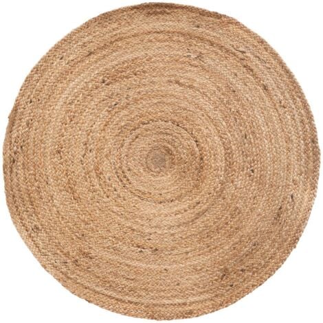 ATMOSPHERA Tapis rond en jute tressé Naturel Ø 80 cm