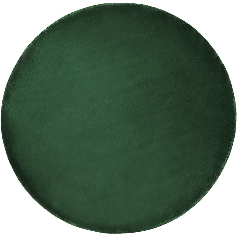 beliani - tapis moderne rond pour salon ou bureau vert émeraude diamètre ø 140 cm gesi ii - vert