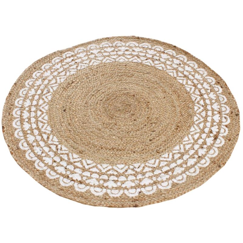 Zen Et Ethnique - Signes Grimalt Tapis d'entrée textile à la maison Tapis brun 90x90x1cm 26665