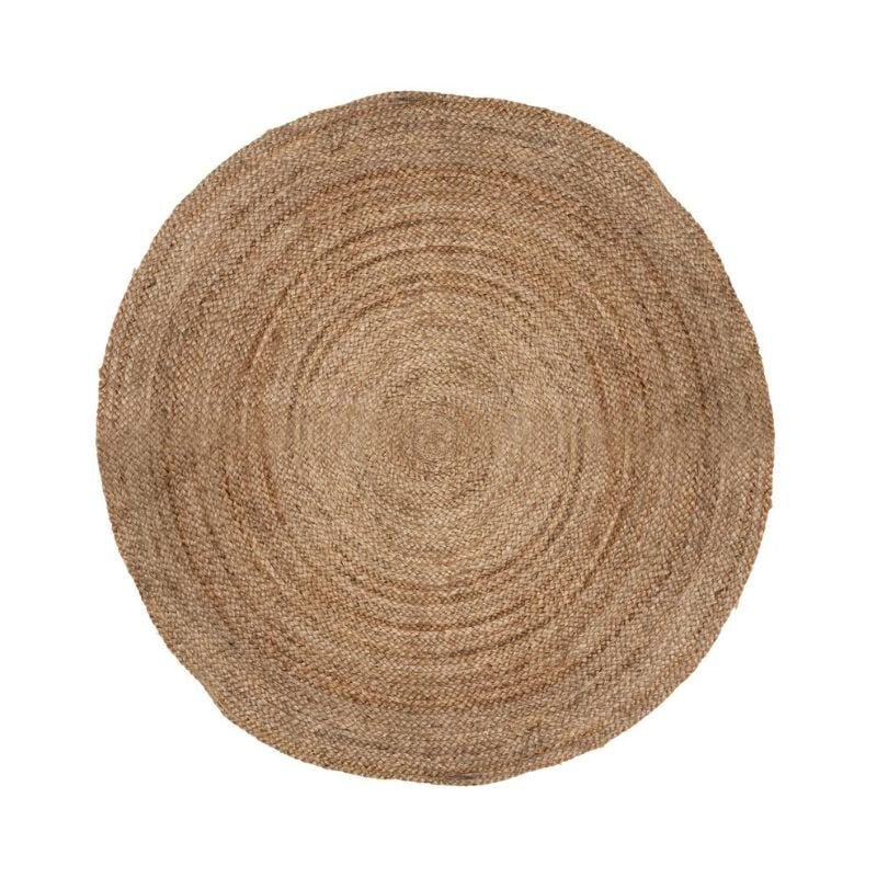 Tapis Rond Jute Tressé 120 cm - SILUMEN