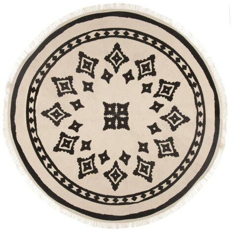 Tapis rond nomade 90 cm - Multicolore