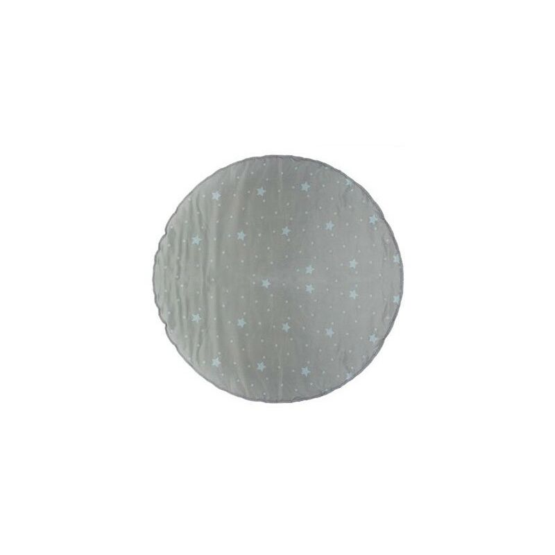 Tapis Rond 120cm Gris Étoile Atmosphera For Kids