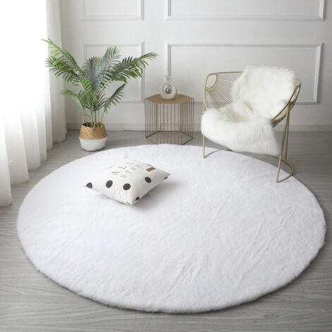 Tapis rond Rabbit Strado 150x150 Blanc