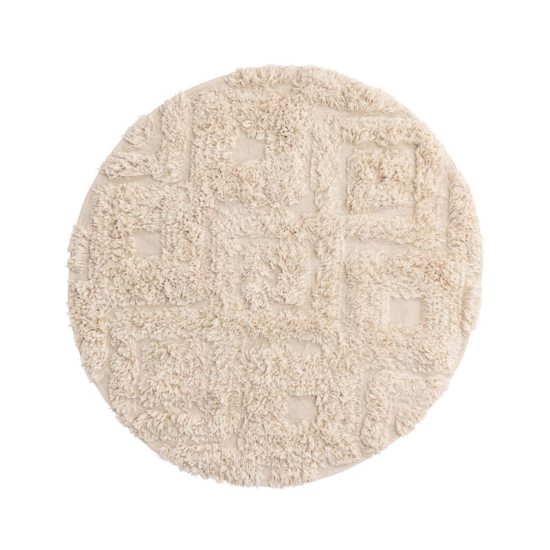 Tapis Rond Salle de Bain 'Hilma' 60cm Beige