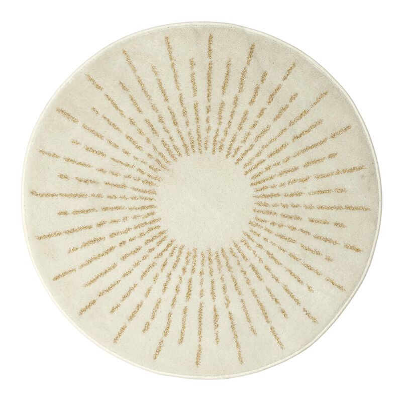 Home Deco Kids - Tapis Rond Soleil Beige
