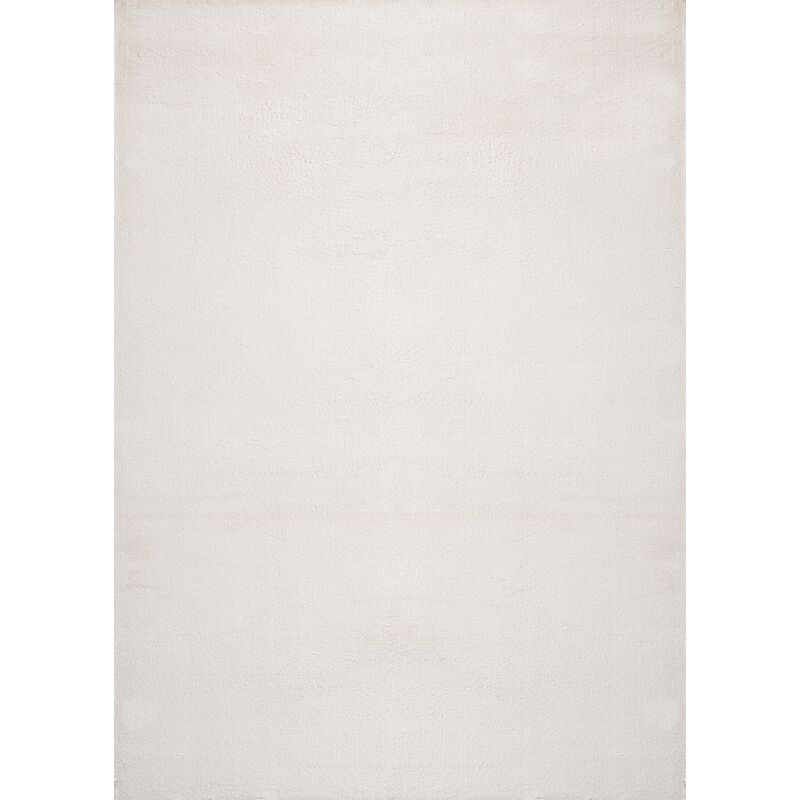 Toutapis - Tapis uni lavable en machine doux loft - Crème, rectangle, 120x170 cm