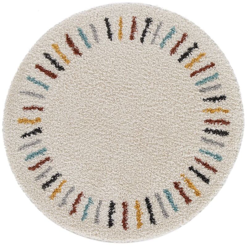 Tapis ronds noni uni 160x160 Beige - Bobochic