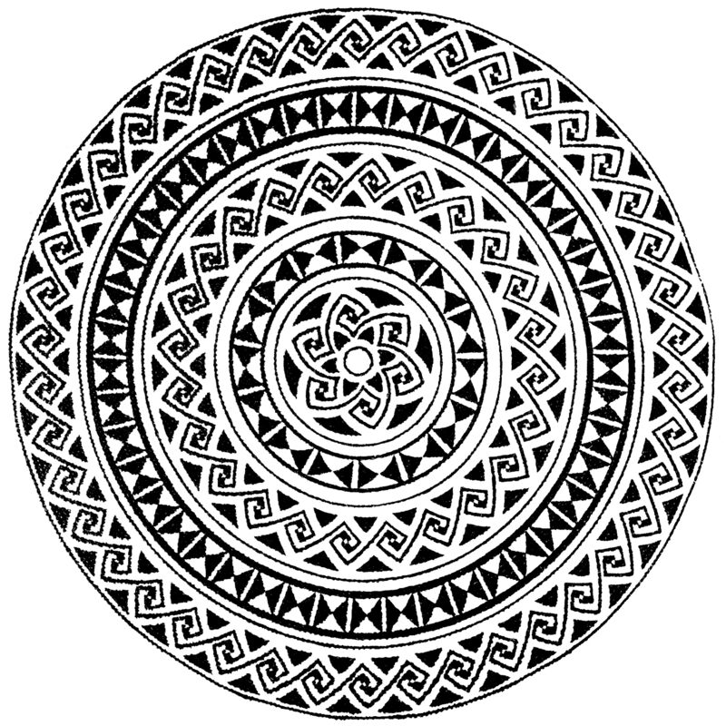 Vendorflair - Tapis Rosa Noir/Blanc Dimensions - 90x90 – Qualité supérieure pour Maison, Appartement, Bureau – Style élégant et durable – Confort