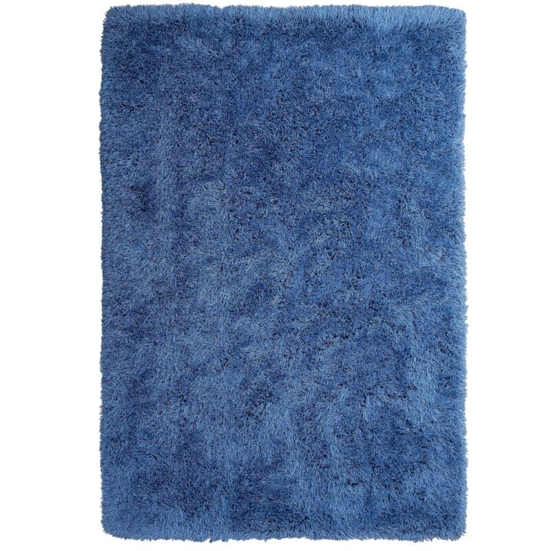 Beliani - Tapis Shaggy Poil Long Bleu en Polyester et Coton pour Chambre ou Salon au Style Scandinave 200 x 300 cm