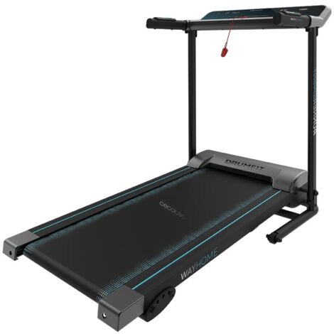 Tapis roulant pieghevole da 600 W. Regolabilità da 1 a 10 km/h. 12 programmi predefiniti. Pannello di controllo LED. Superficie di corsa: 100 x 40 cm.