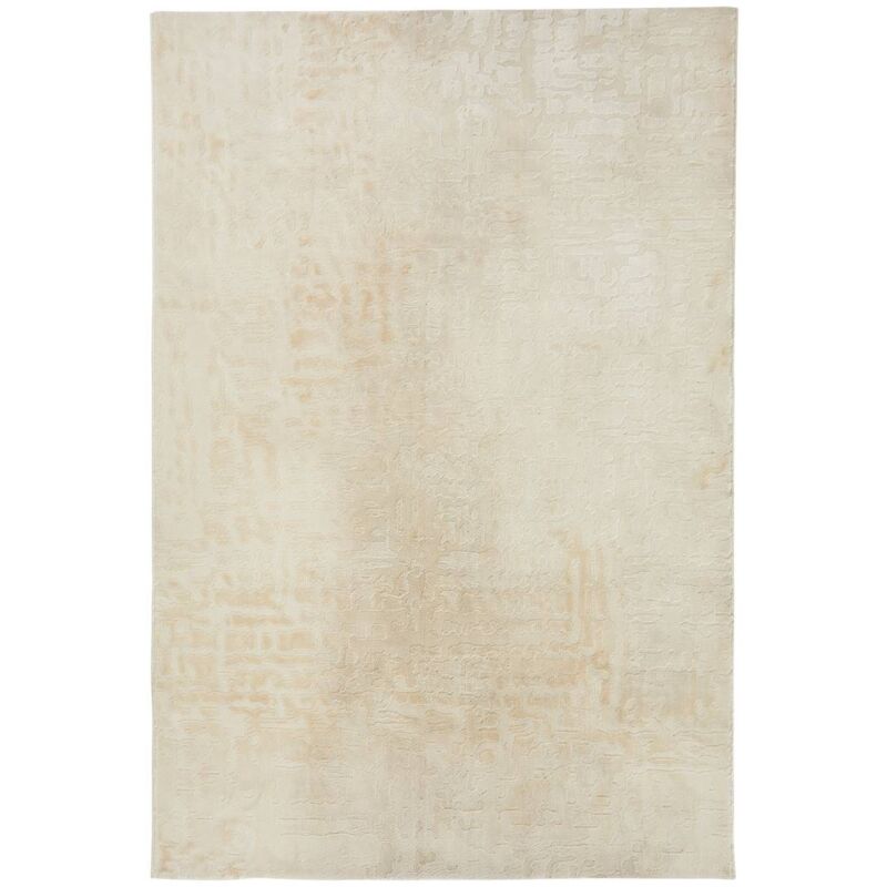 Atmosphera - Tapis Row matière recyclée blanc chaud 150x200cm créateur d'intérieur