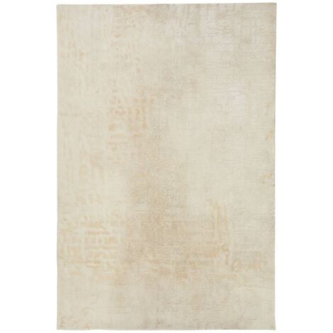 Tapis Row matière recyclée blanc chaud 150x200cm - Atmosphera créateur d'intérieur
