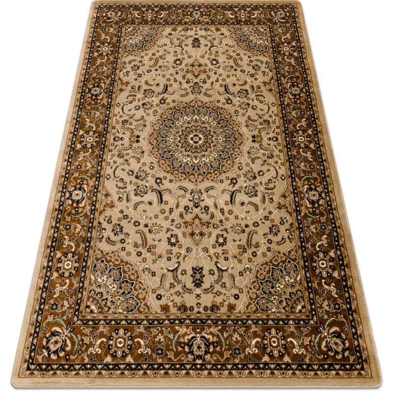 Rugsx - Tapis royal E0177 Cadre, rosette - beige / marron beige 300x400 cm