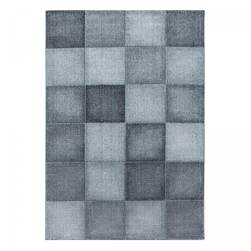 Tapis salon et chambre 120x170 gris foncé et gris clair tissé