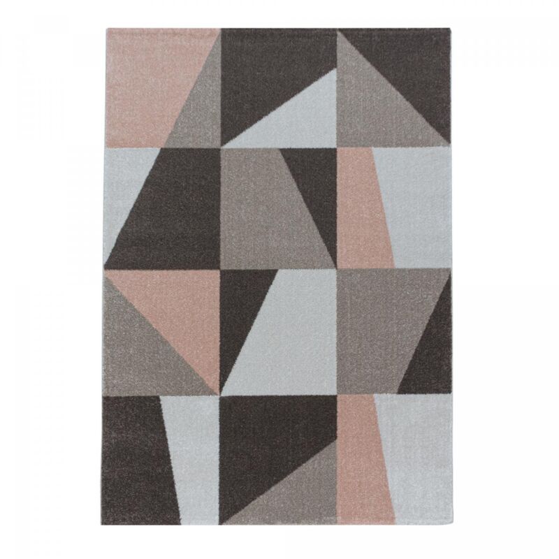 Jadorel - Tapis de couloir orice 80x250 rose et marron