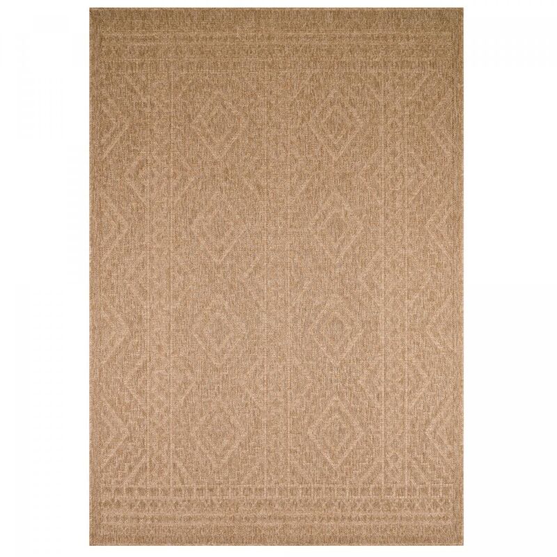 Jadorel - Tapis extérieur kilim 50x80 beige rectangle jute art 3