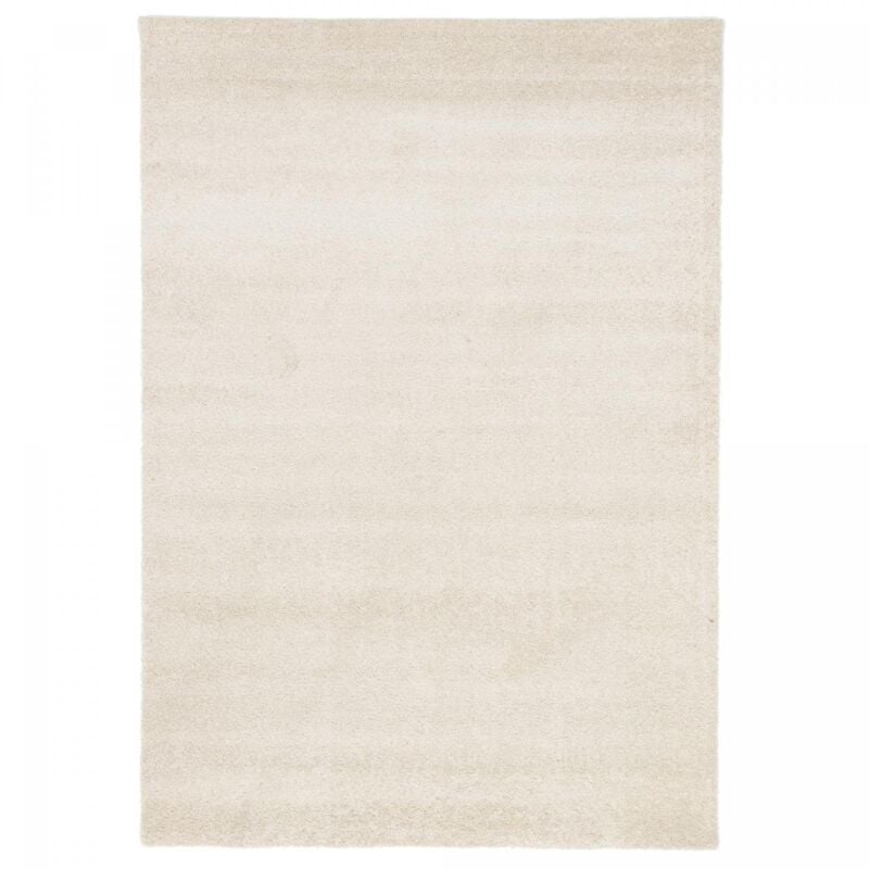 Unamourdetapis - Tapis salon et chambre 160x230 crème rectangle tissé motif uni alegria