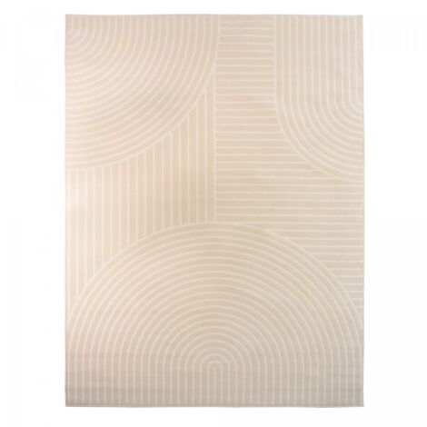 Tapis salon et chambre 120x170 beige rectangle tissé motif géométrique AF2 ARCROL