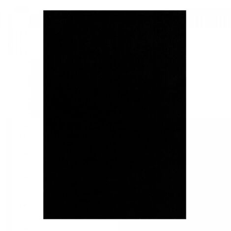 Tapis salon et chambre 160x230 noir rectangle tissé motif uni NOSSA