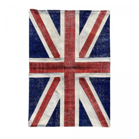 Tapis salon et chambre en laine 170x240 rouge rectangle fait main