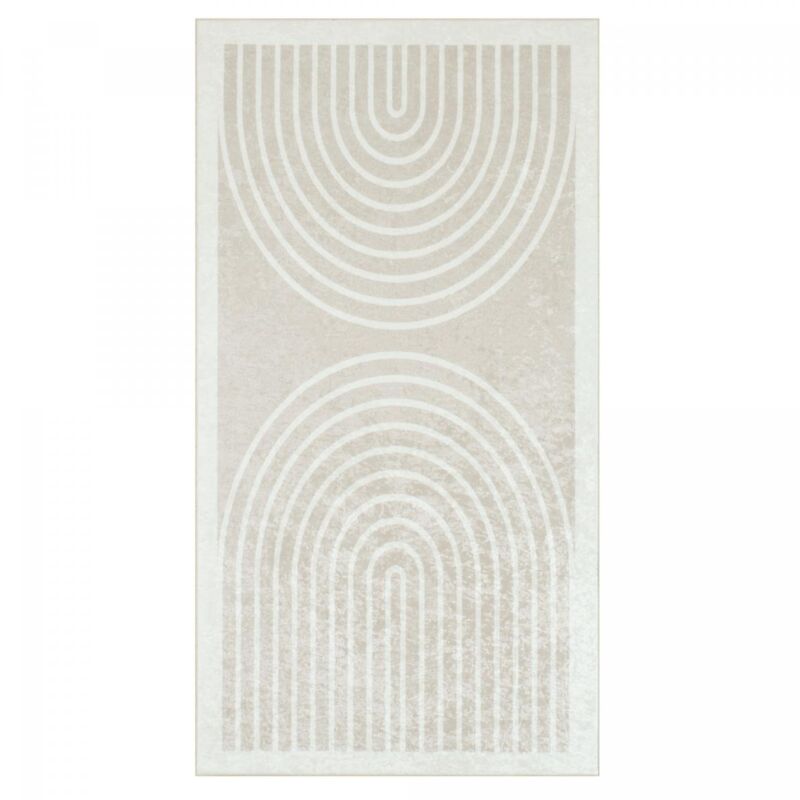 Tapis salon et chambre 160x230 beige rectangle tissé motif géométrique gutopia