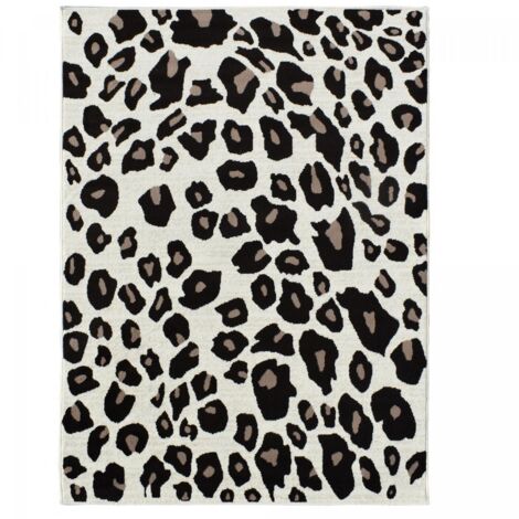Tapis salon LYN1 LEOPARD 80x150 Beige et marron