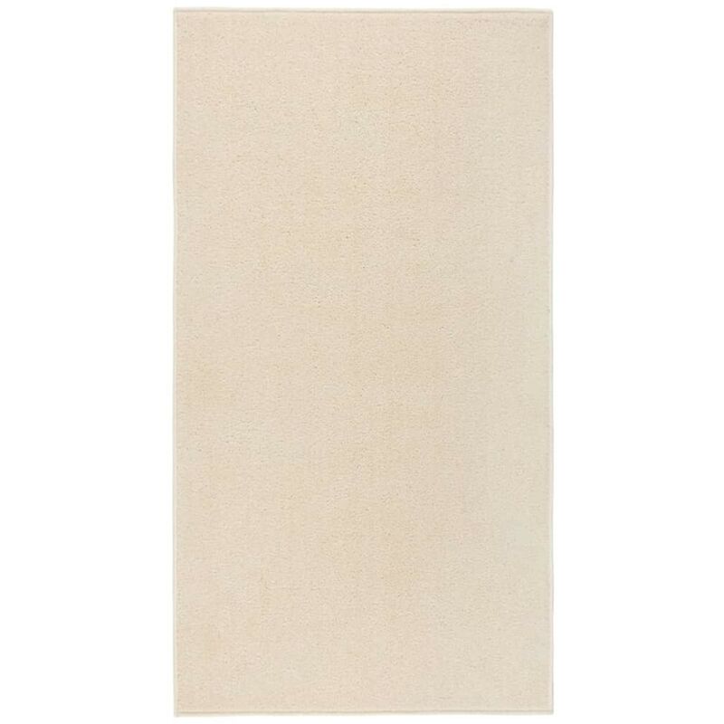 Le Poisson Qui Jardine - Tapis Salon Poils Courts. Crème. 80 x 150. Design, Chaud & Confortable - Crème