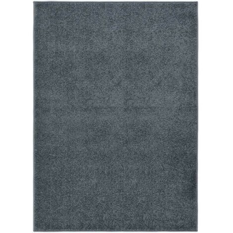 Tapis Salon Poils Courts. Gris Anthracite. 140 X 200. Design, Chaud & Confortable