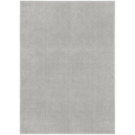 Tapis Salon Poils Courts. Gris Clair. 200 X 290. Design, Chaud & Confortable