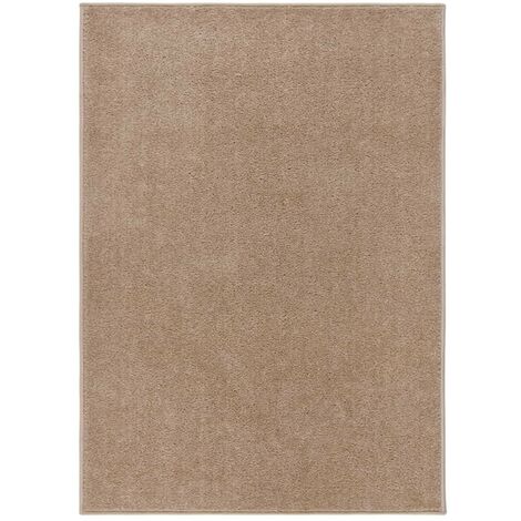 Tapis Salon Poils Courts. Marron. 200 X 290. Design, Chaud & Confortable