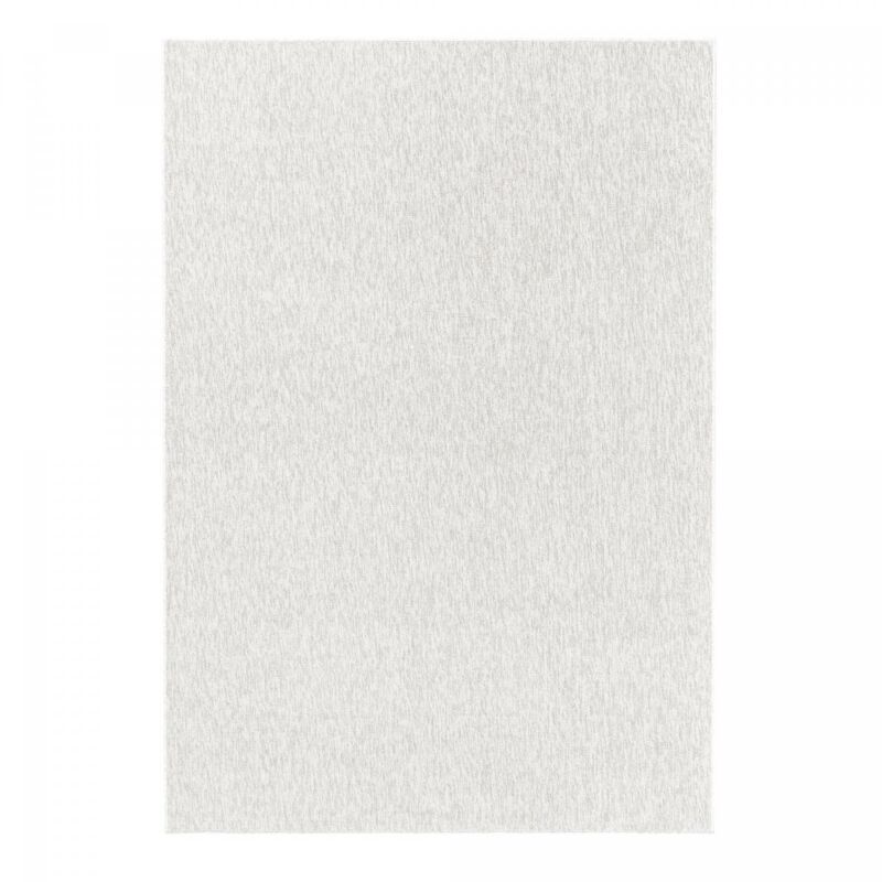 Dezenco - Tapis salon et chambre 240x340 crème rectangle tissé motif uni sakrda